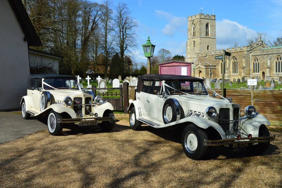 Wedding cars for bridal party