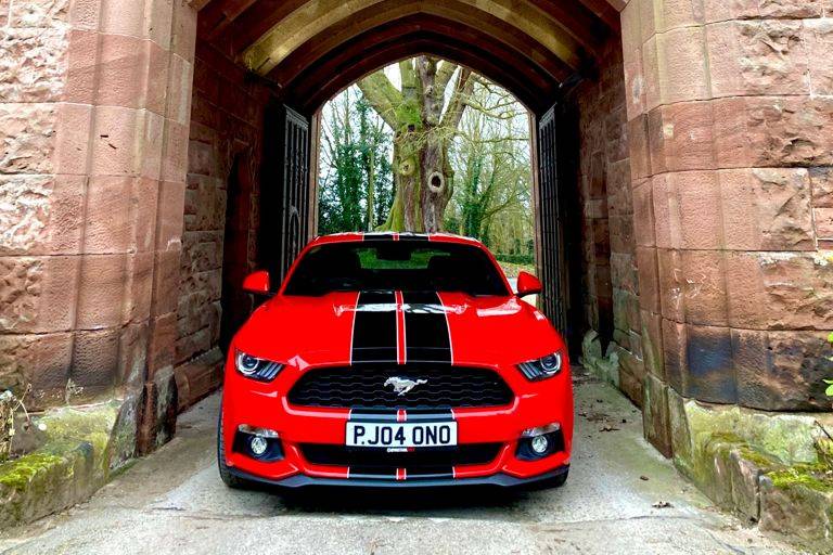 Mustang GT Red with Black