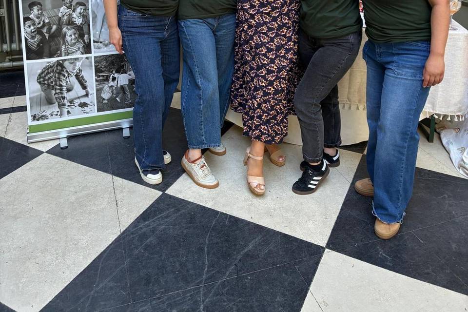 With Debbie Greenwood