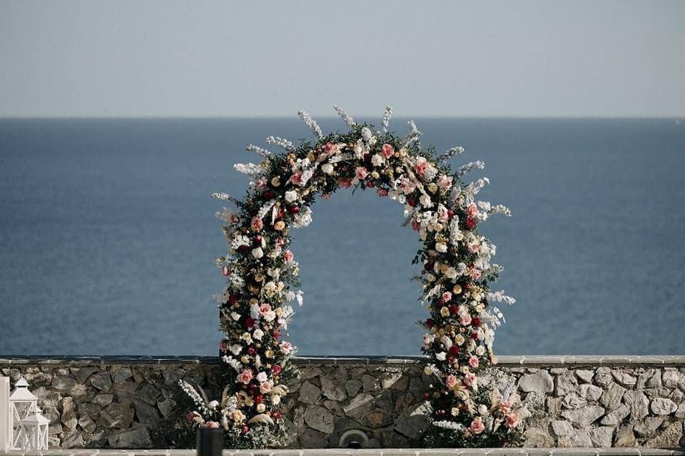 Flower arch @Torre Mozza