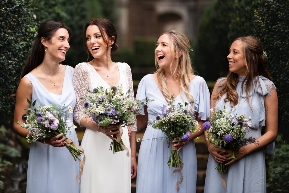 Bridesmaids at Surrey wedding