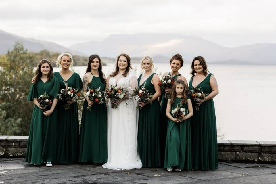 Claire’s bridal party