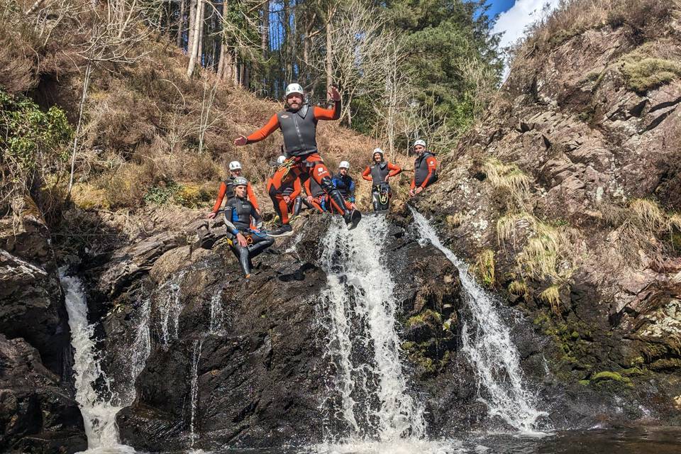 Jumping with friends