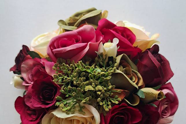 Cerise Sage Bridal Bouquet