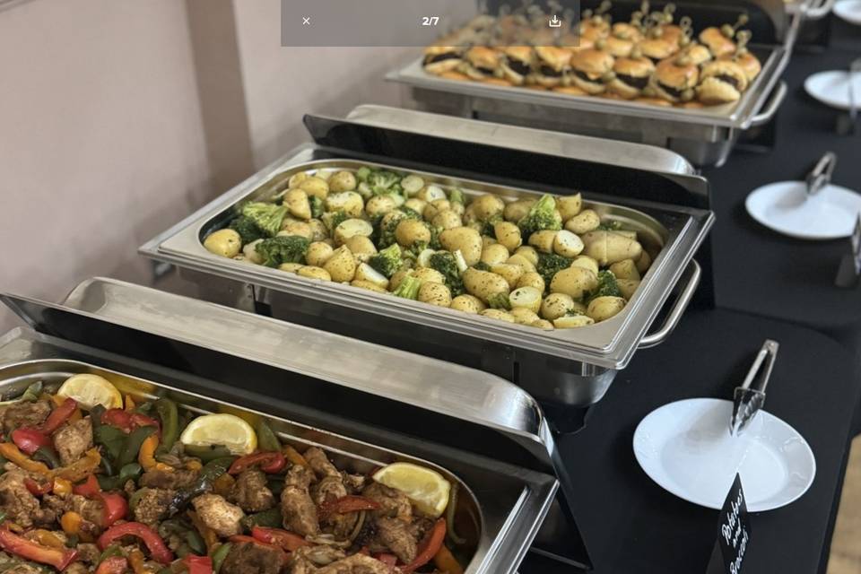 Wedding Hot-Buffet Setup