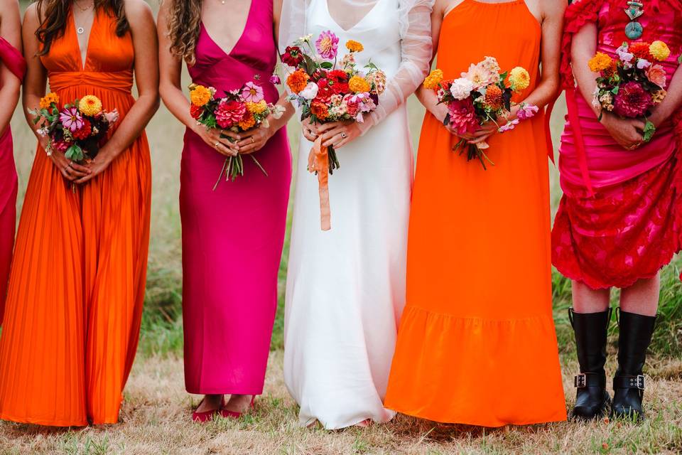 Colourful Wedding Dresses