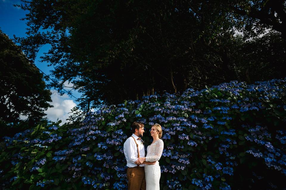 Portraits Agains The Flowers