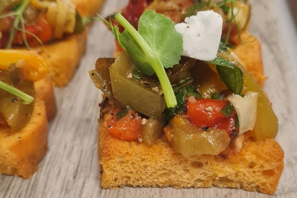 Vegan canapés