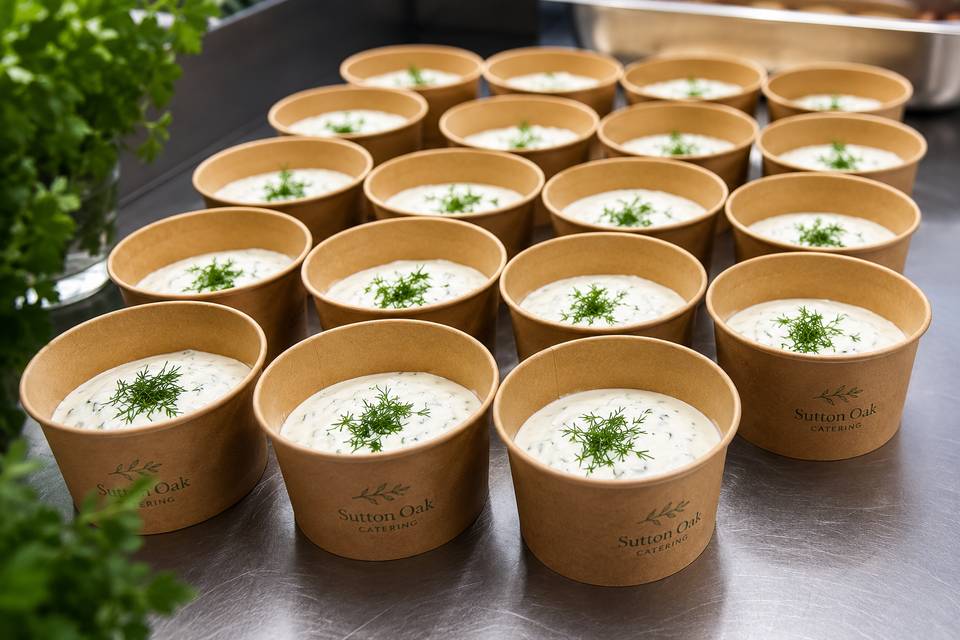 Homemade tzatziki sauce