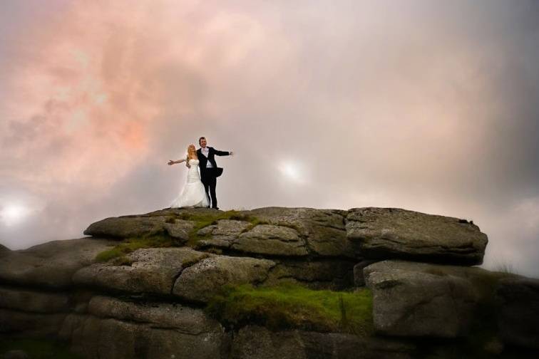 Misty wedding on Dartmoor