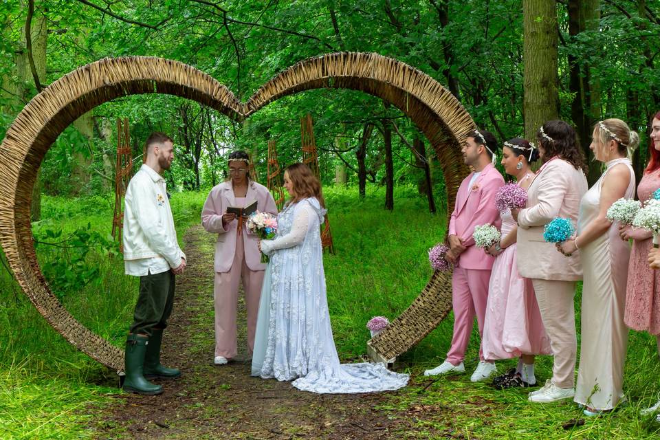 Woodland wedding 2024