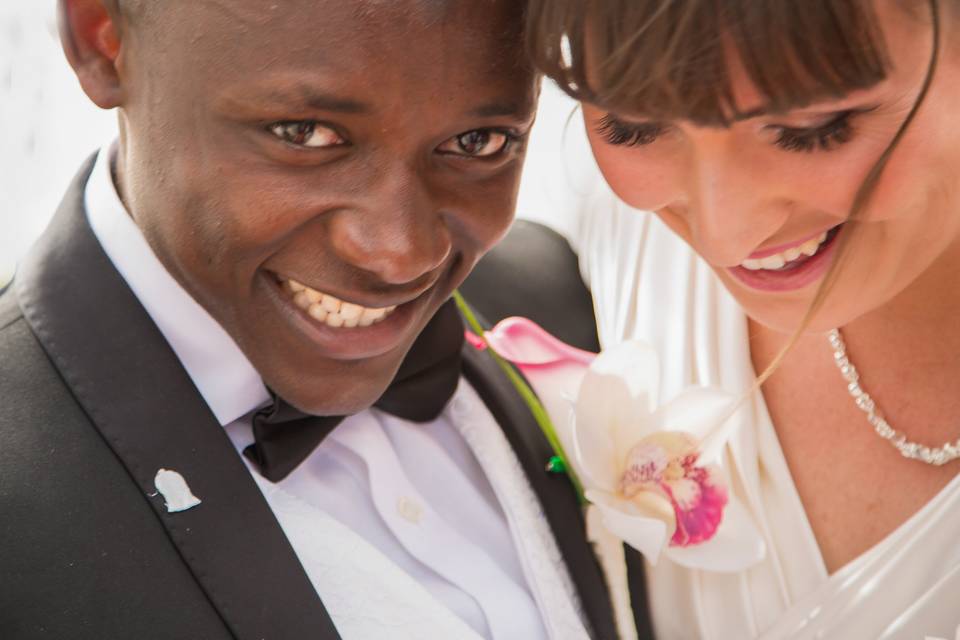 Inter-racial wedding in Gambia