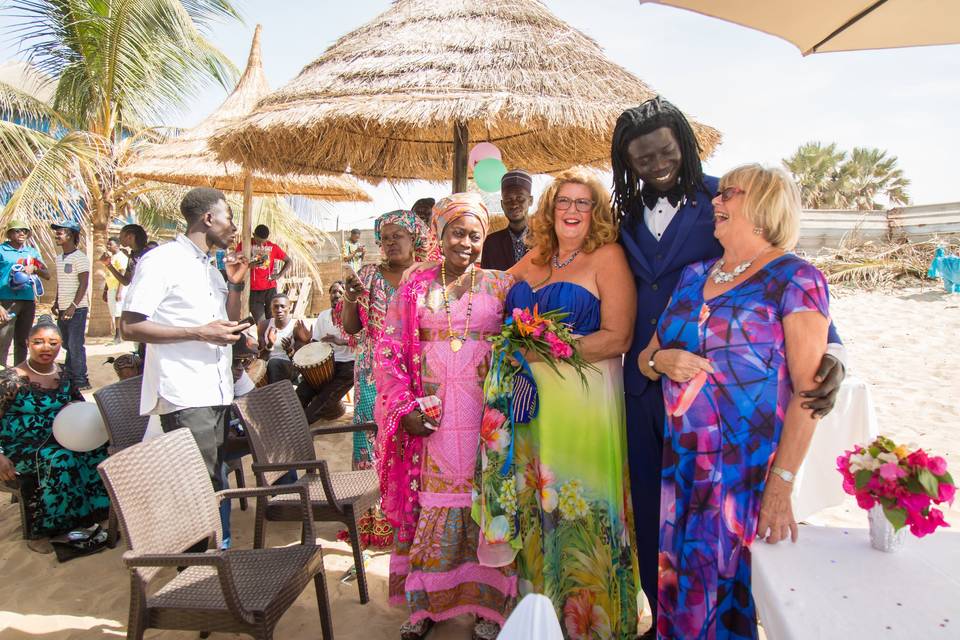 Gambian-English bride & groom