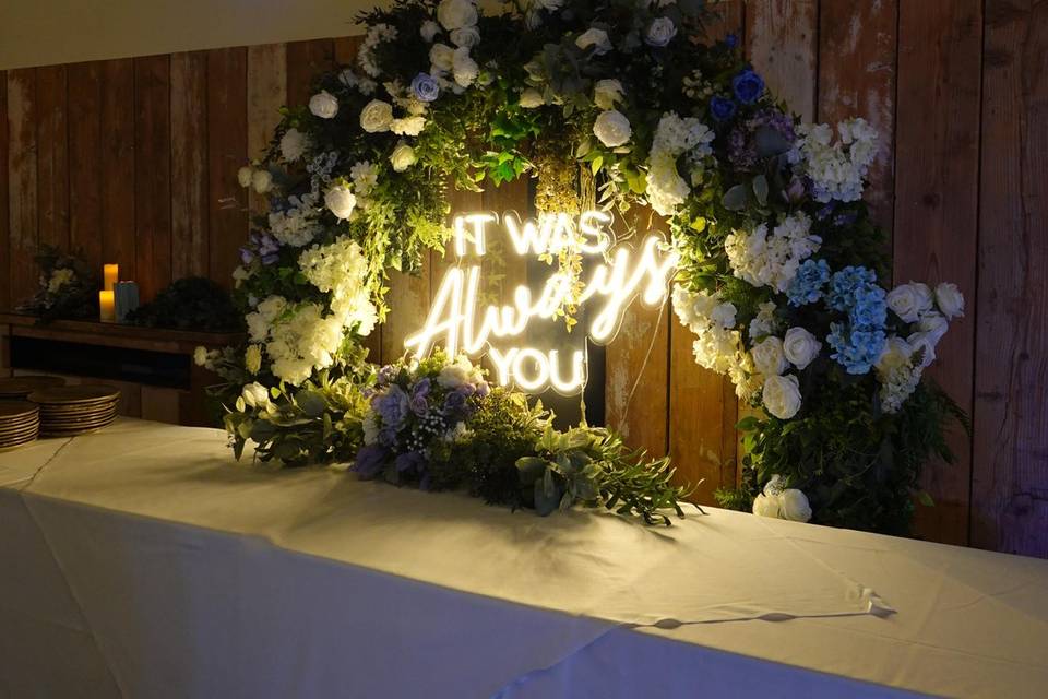 It was always you bridal sign