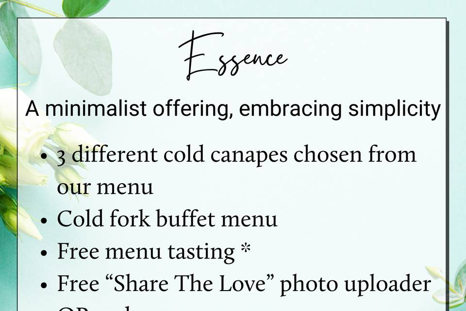 Essence Wedding Package