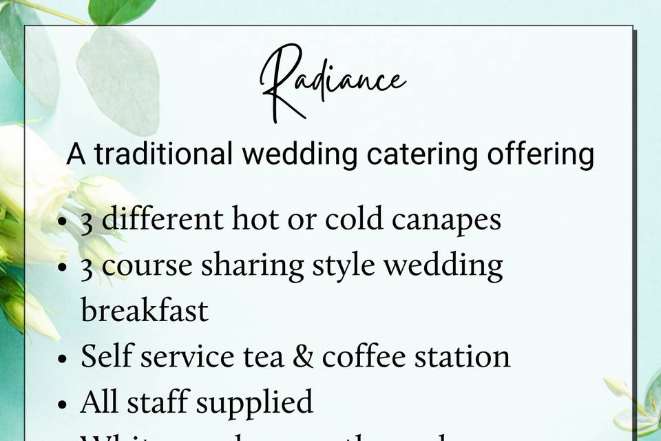 Radiance Wedding Package