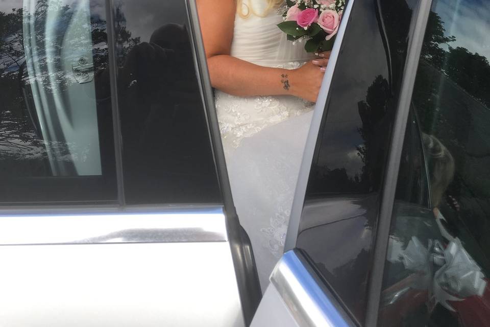 Bride arrives