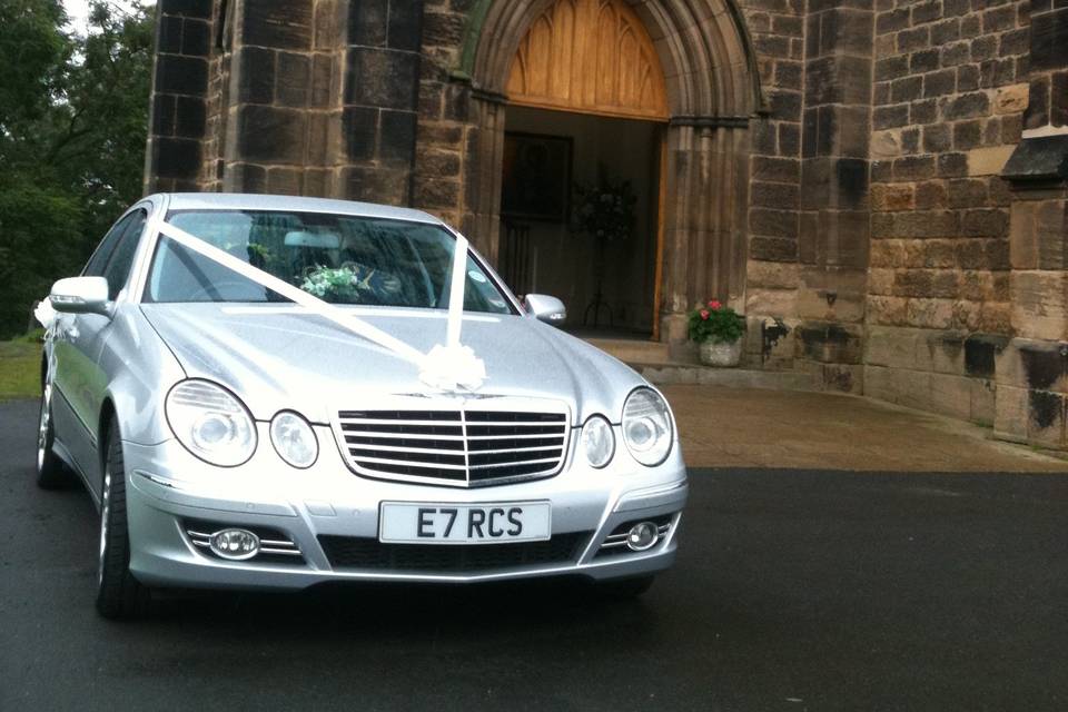 Mercedes E Class wedding car