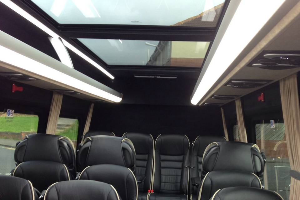 Mini bus interior leather int