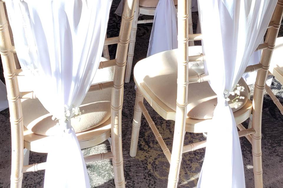 Chiavari Chairs and Sashes