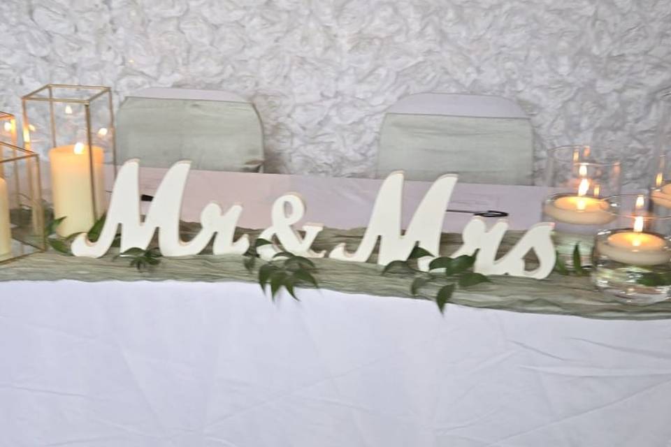 Top table