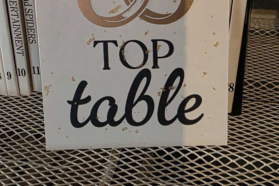 Table signs