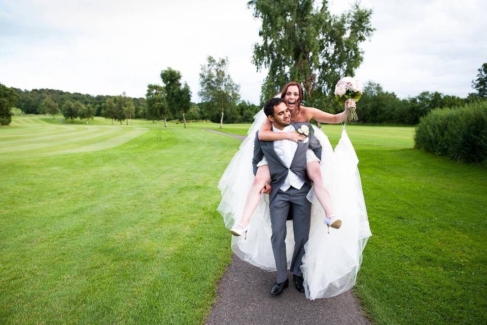 Bride & Groom fun photo