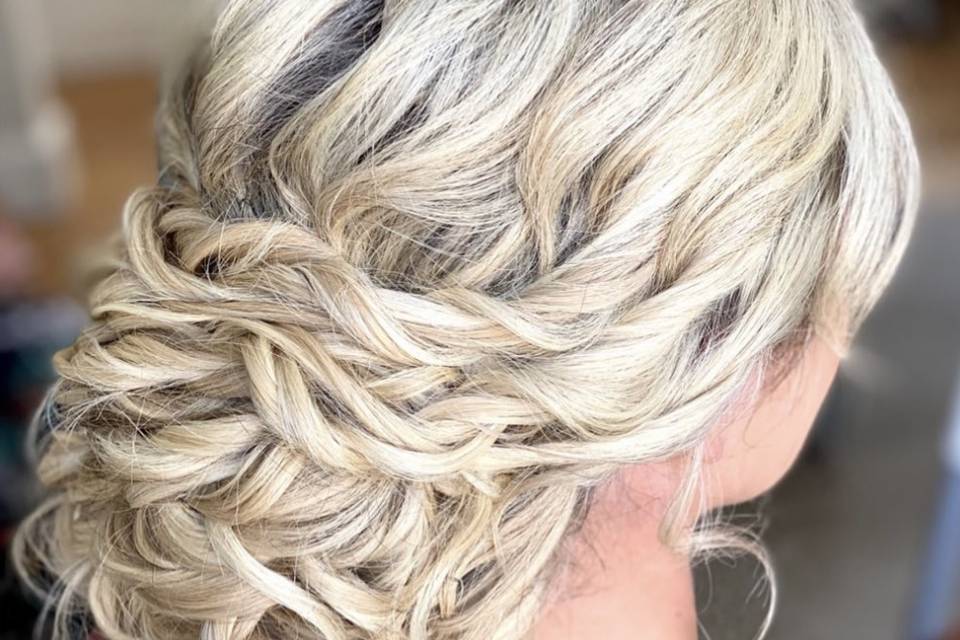 Bridal Hair textured updo