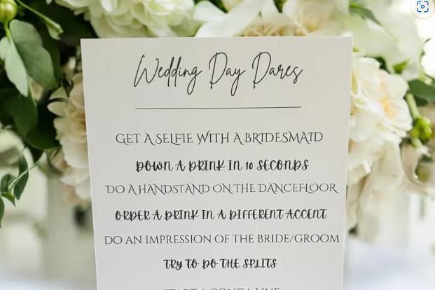 Wedding Day Dares