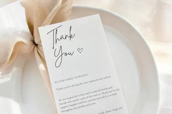 Wedding Thank you Card