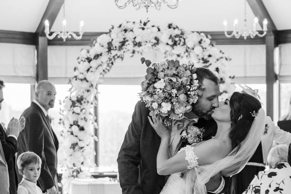 A spontaneous kiss