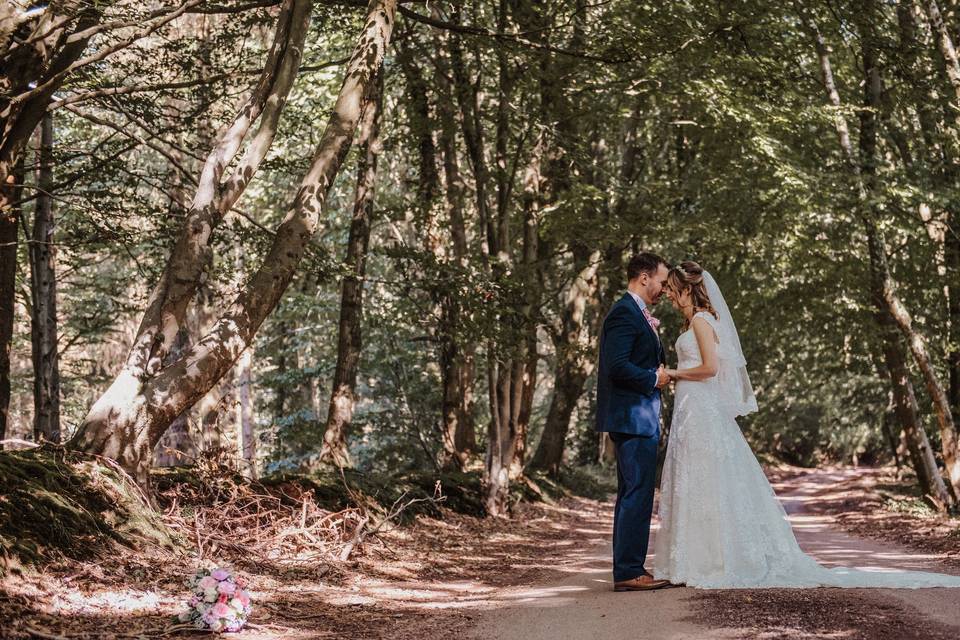 Surrounded by trees