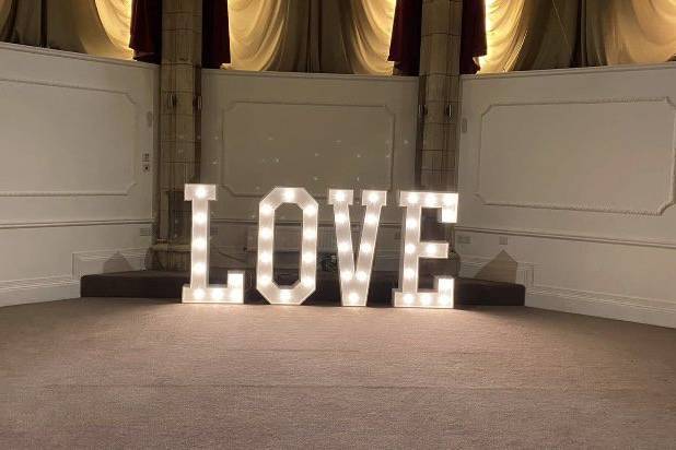 White light up love