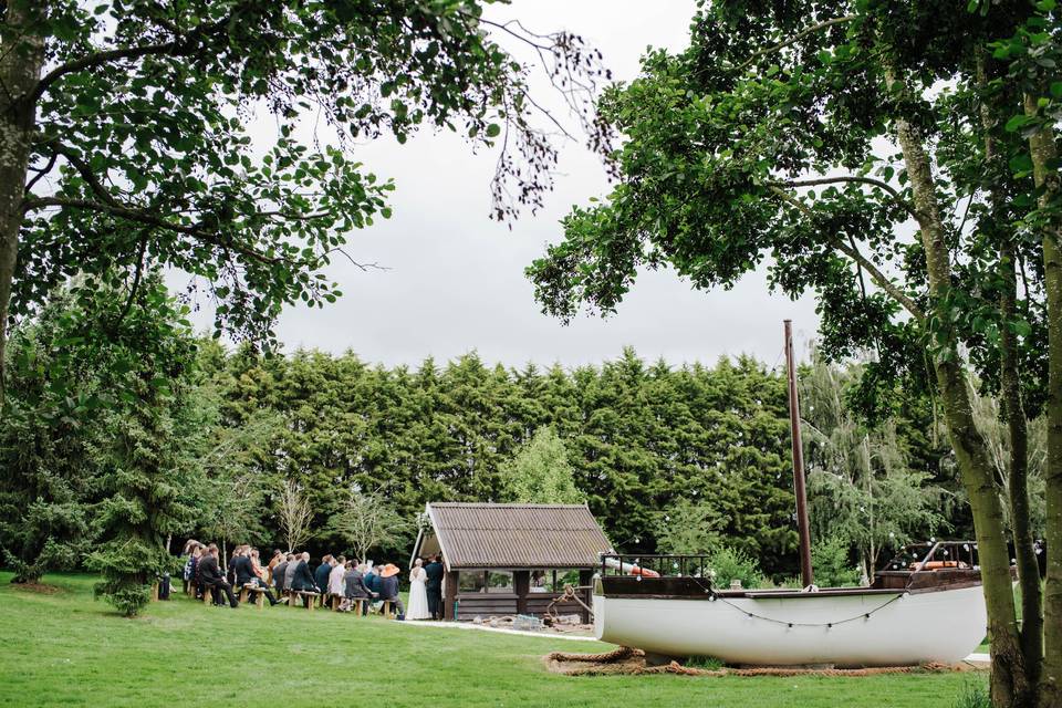 Ceremony Area & Boat Bar