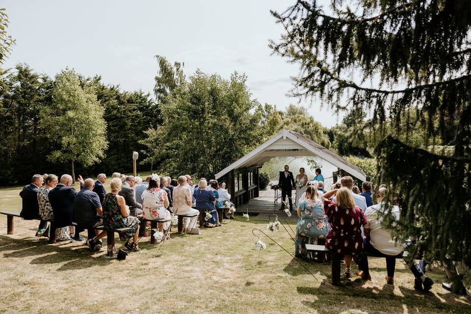 Beautiful outdoor ceremony