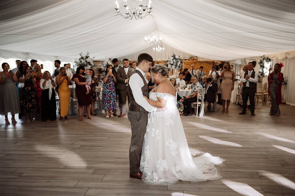 First Dance in Marquee