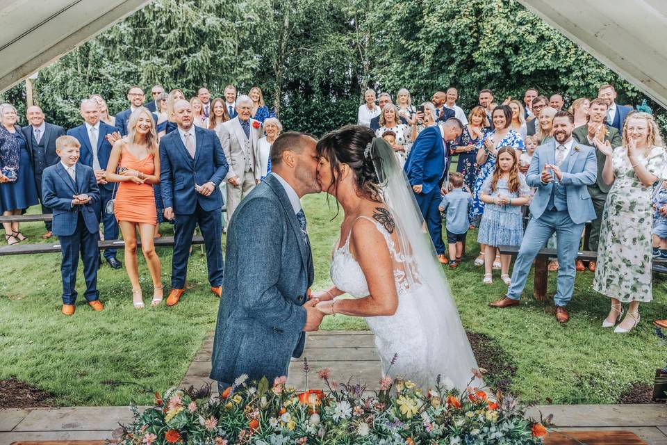 Kissing in boathouse