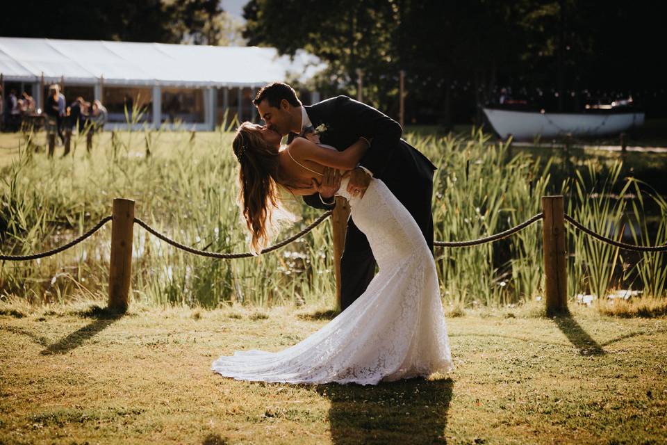 Outside Wedding Photo