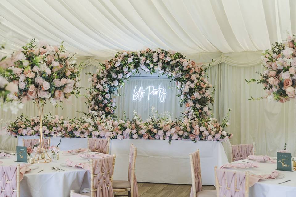 Inside Marquee Decor