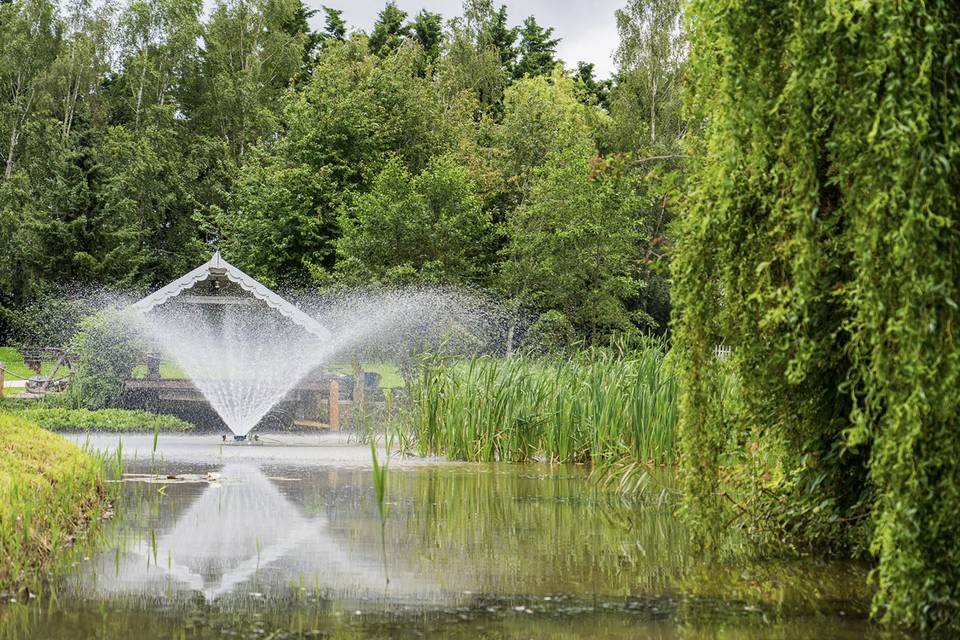 Lake with Fountain