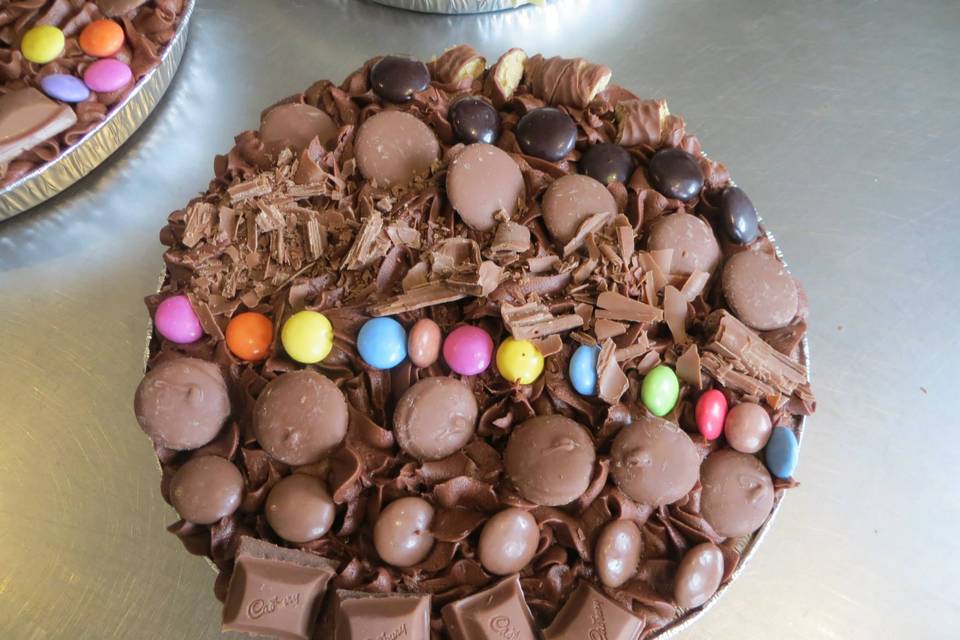 Chocolate cake tray