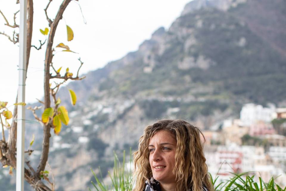 Raffaella Tortora in Positano