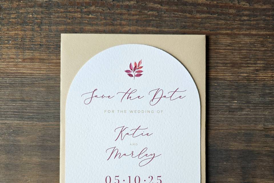 A6 Upper Arch Save The Date