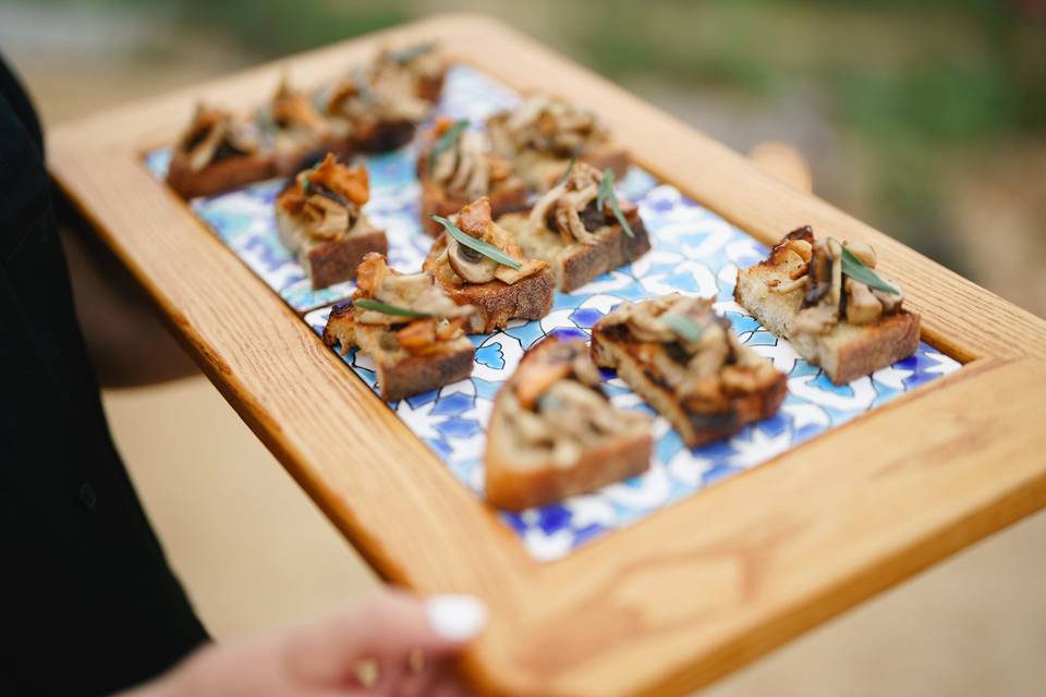 Canapes - Mushrooms on Toast