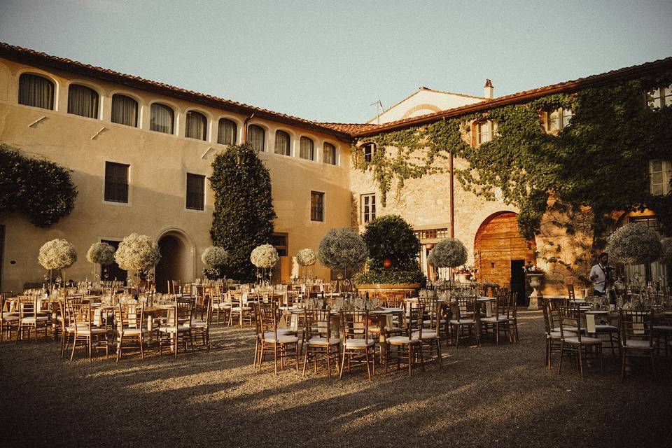 Wedding Dinner Courtyard