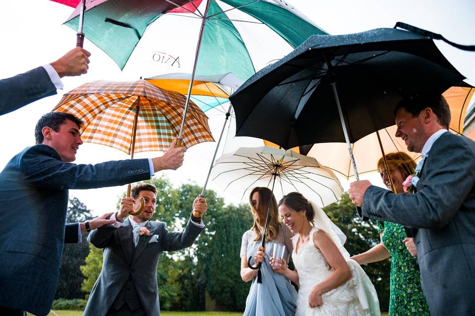 Umbrellas for the bride