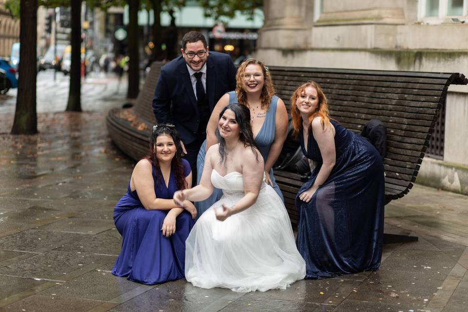 The gorgeous wedding squad