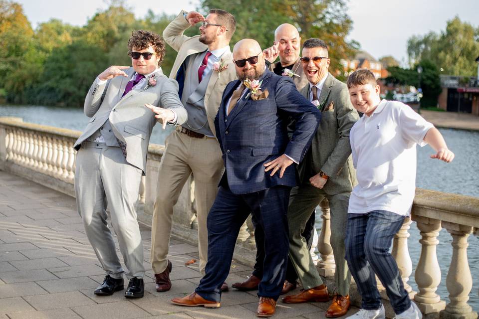 The dapper wedding crew