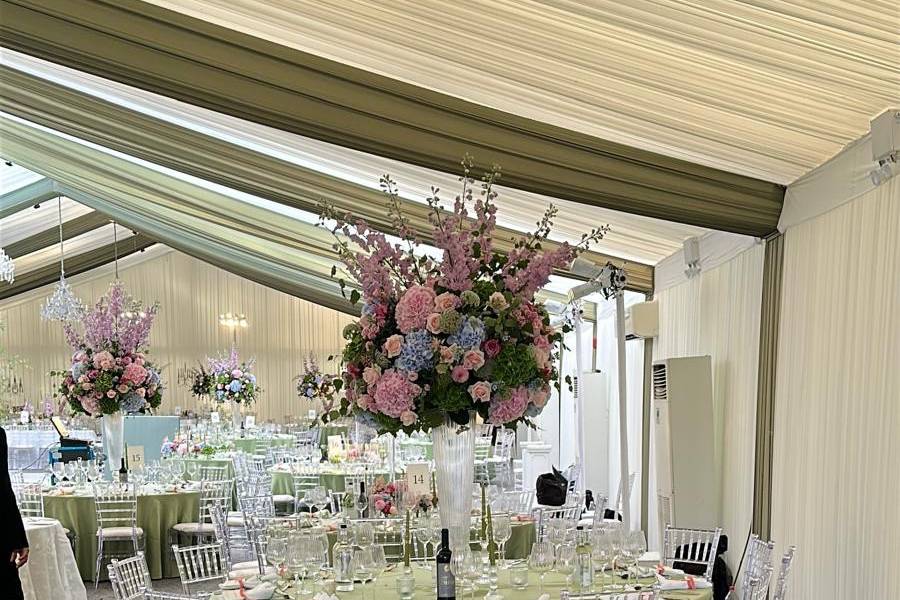 Indoor Wedding Reception Decor