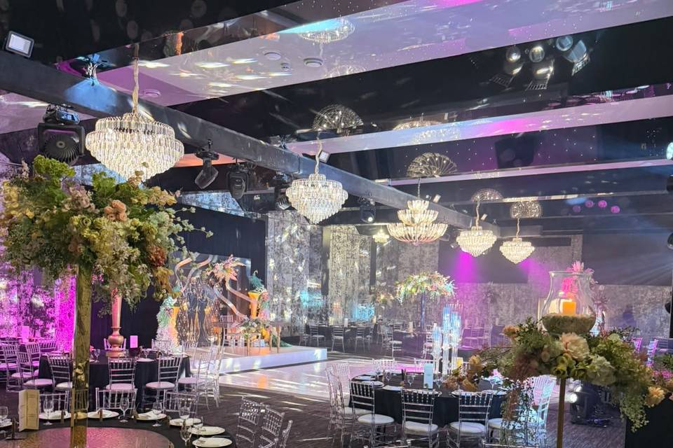 Indoor Wedding Reception Decor